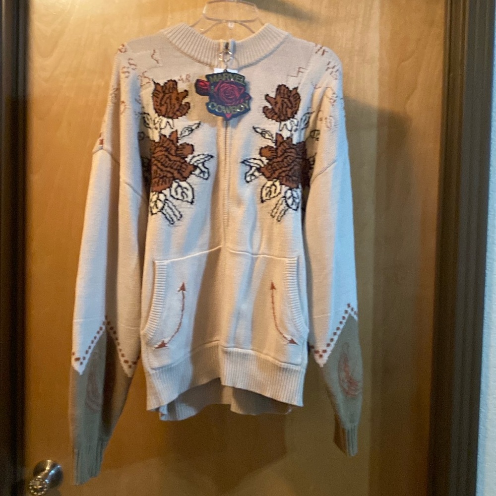 Rodeo Quincy Jenkins Jacket - Floral Embroidered Sweater; 2XL - Picture 6 of 11